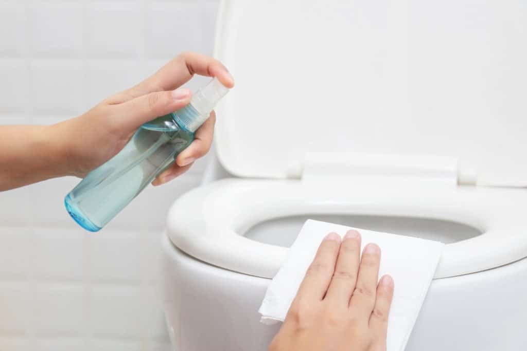 alternative methods to clean toilet seats