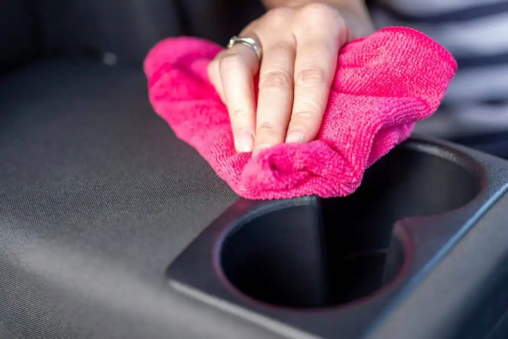 how to clean car cup holders