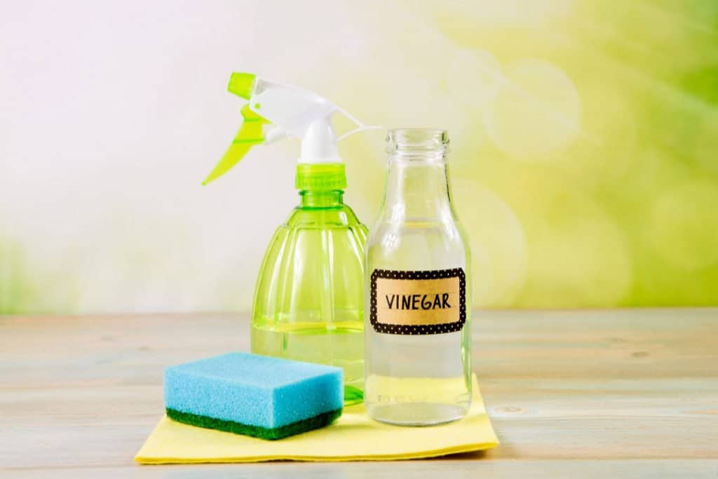vinegar solution to clean up concrete dust