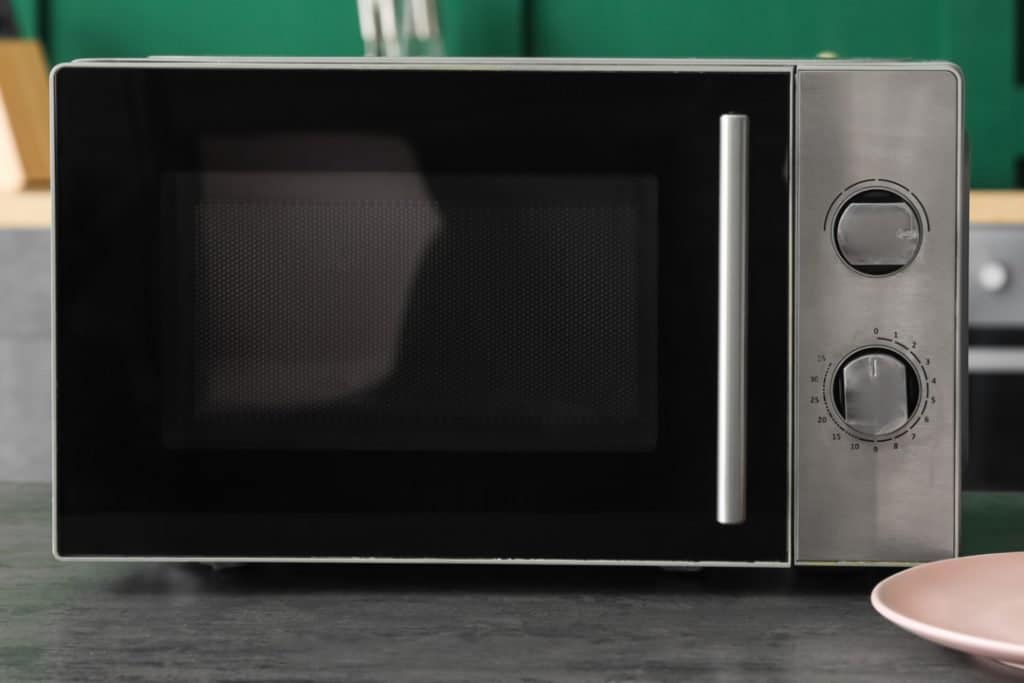 convection microwave on table