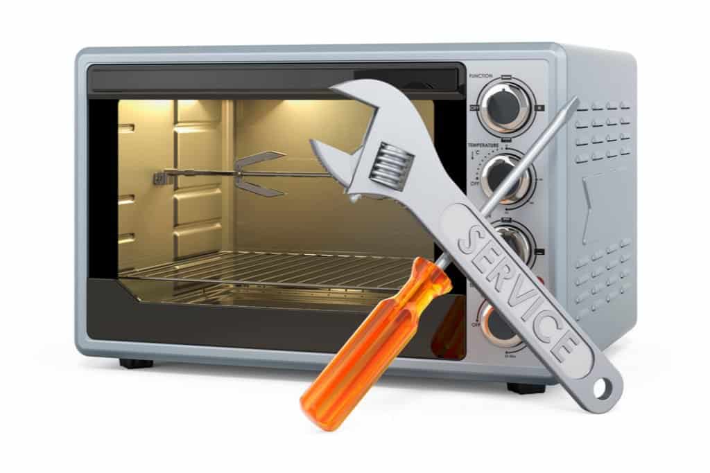 fixing a toaster oven