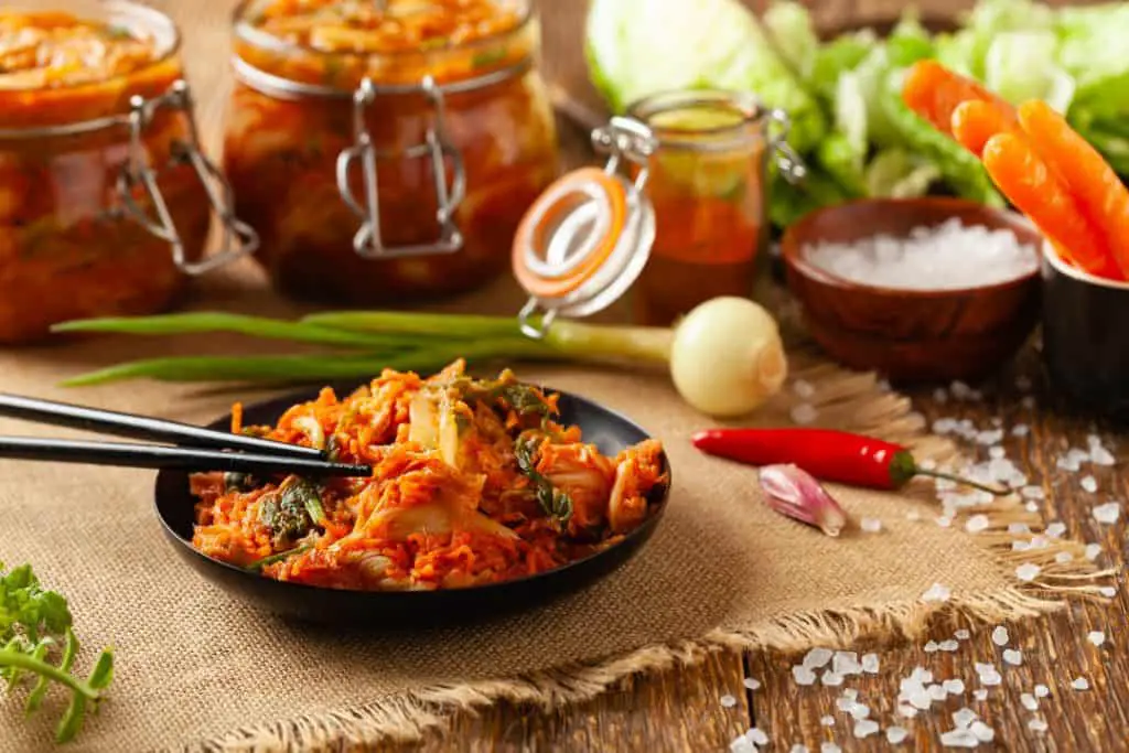 kimchi at room temperature