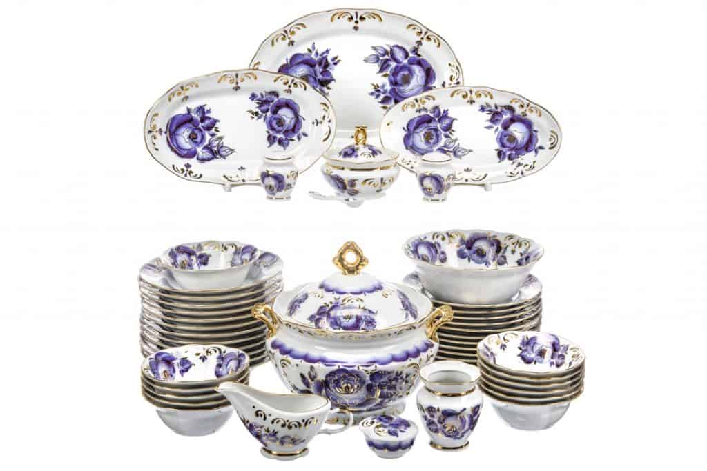 purple pfaltzgraff dishes