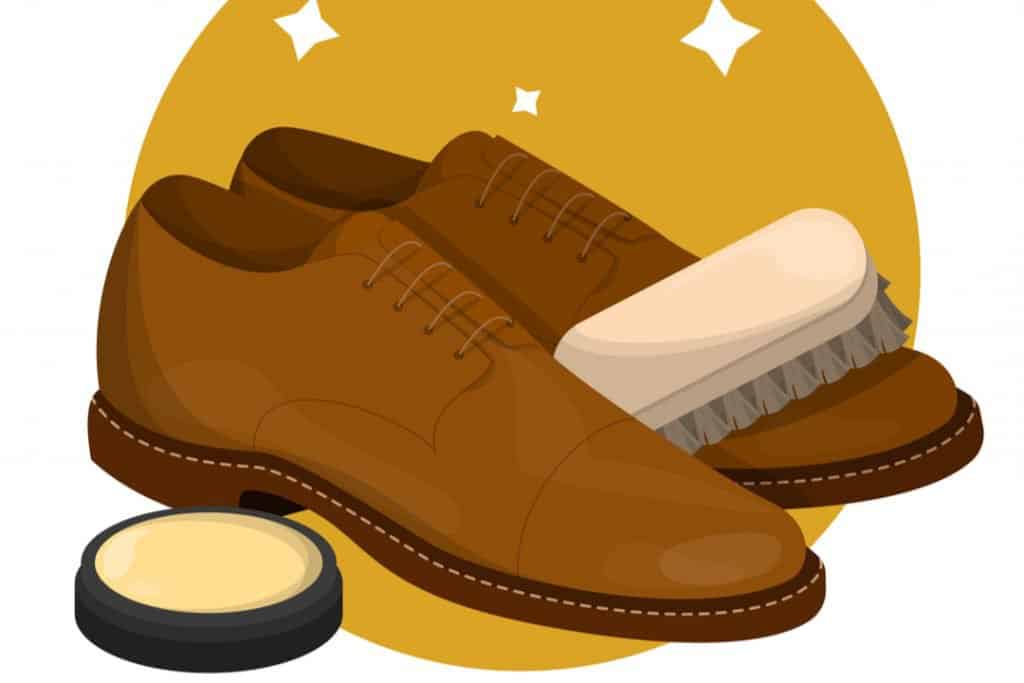 using commercial leather cleaner on shoes