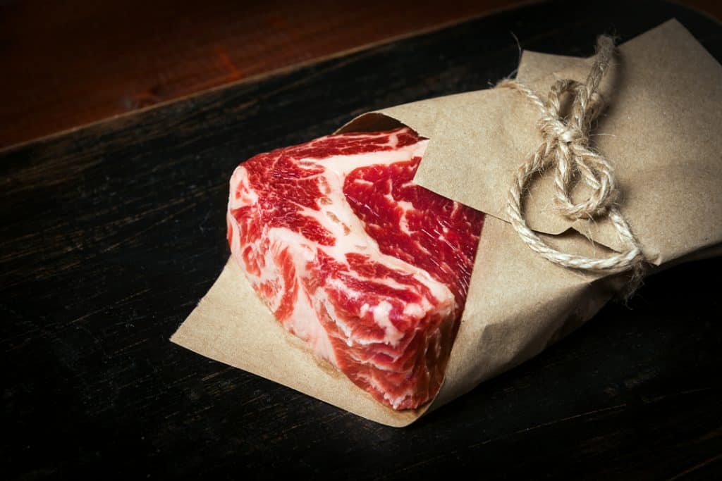 wrapping meat in butcher paper